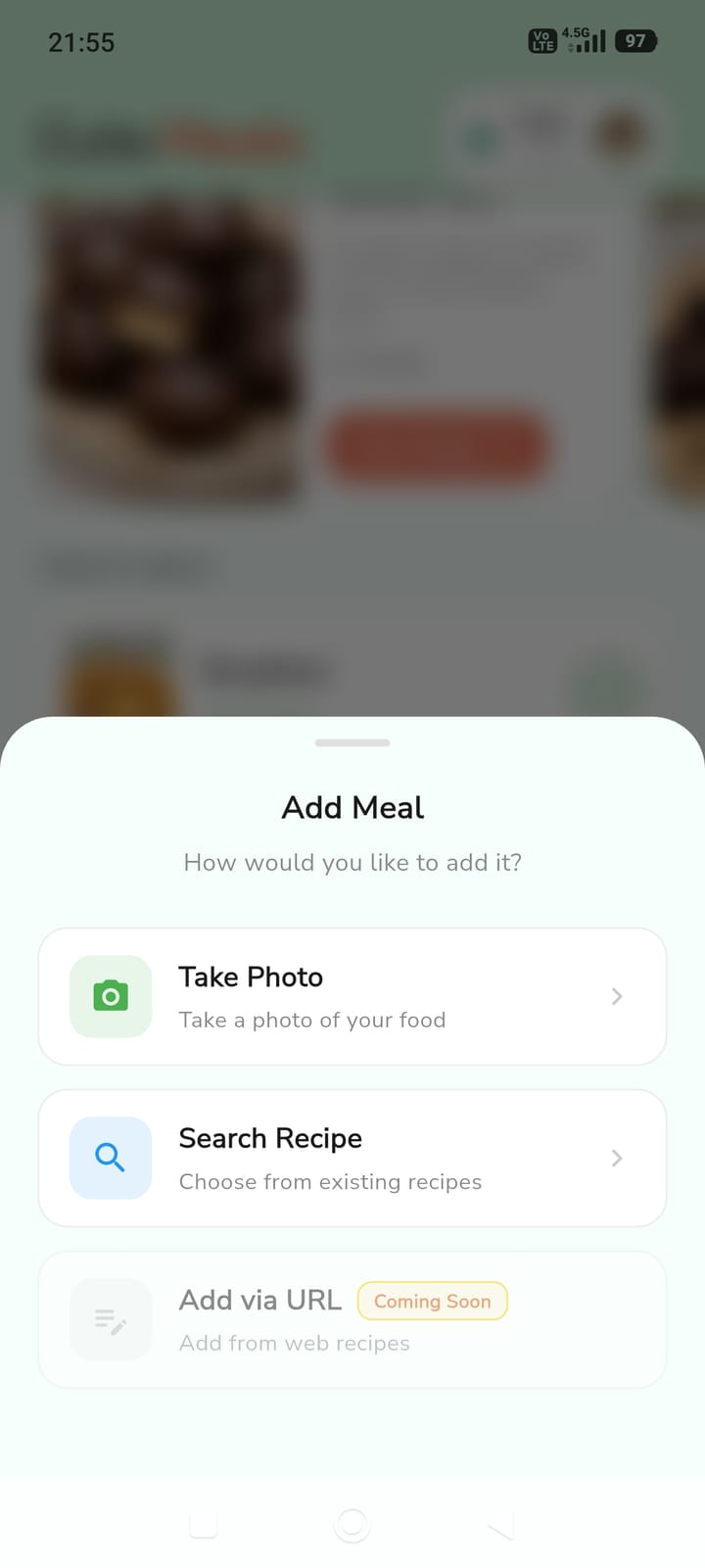 Ways to add a meal